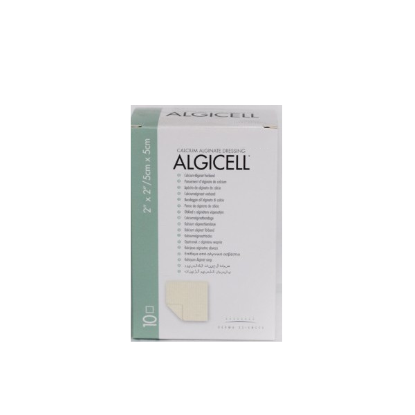 Algicell Ag Calcium Alginate Dressing with Antimicrobial Silver 4.5" x 4.5" - #88544